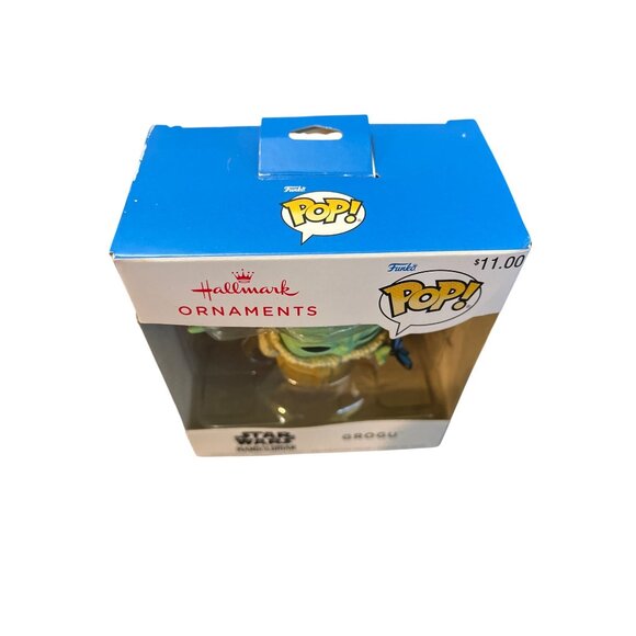 Hallmark Funko Pop Grogu Star Wars Mandalorian Christmas Tree Ornament Mint Cond - Picture 4 of 4